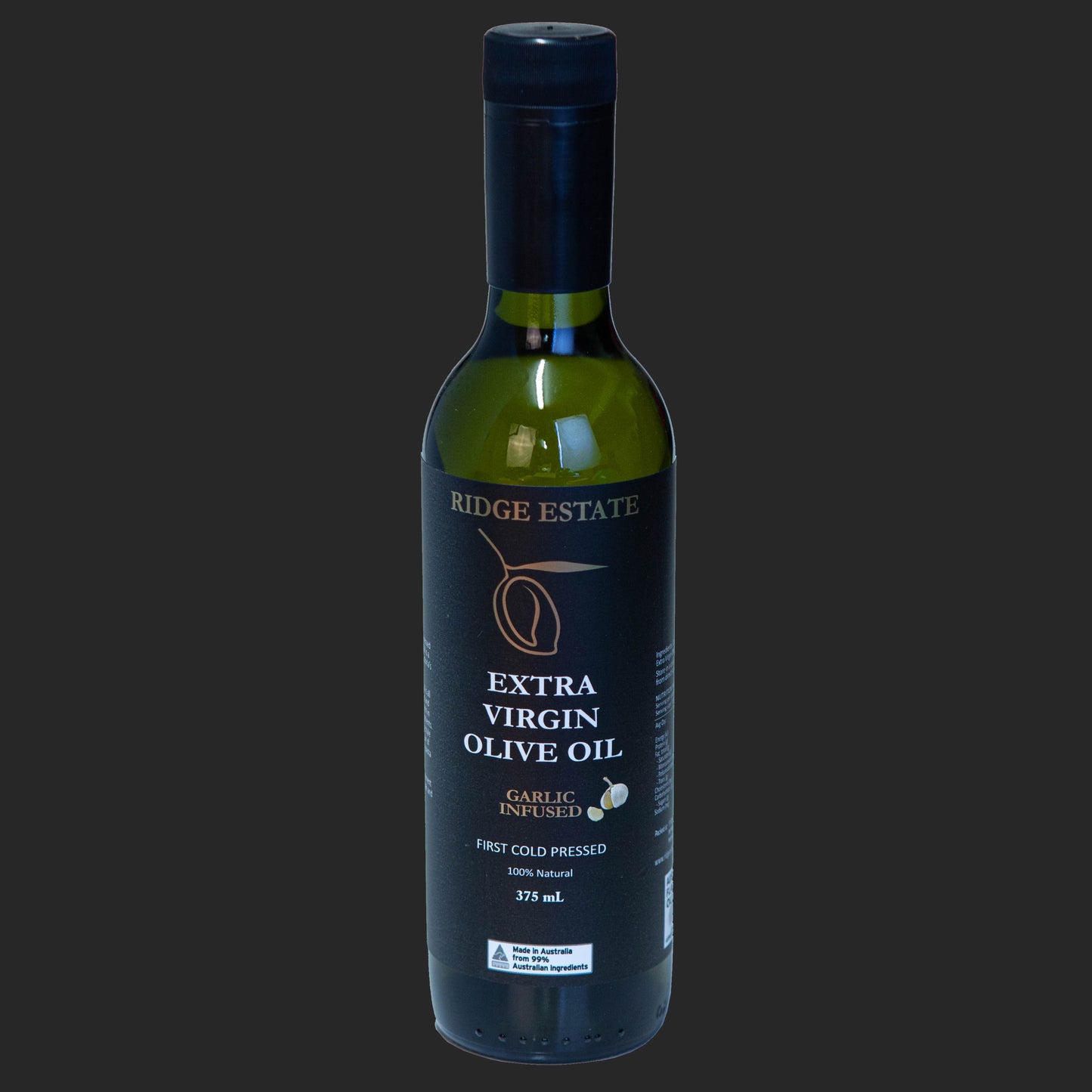 375ml Extra Virgin Olive Oil - Garlic Infused